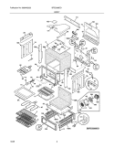 BODY Diagram and Parts List for BFES368EC1  Frigidaire Wall Oven