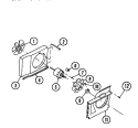 AIR HANDLING PARTS Diagram and Parts List for A08LH5E2  Frigidaire Air Conditioner