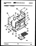 BODY PARTS Diagram and Parts List for GF300KXW1  Frigidaire Range