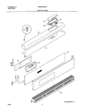CONTROL PANEL Diagram and Parts List for PLEB27S8CCC  Frigidaire Wall Oven