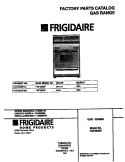 COVER Diagram and Parts List for FGF350BFWA  Frigidaire Range
