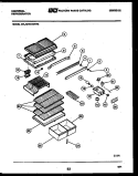 SHELVES AND SUPPORTS Diagram and Parts List for GTN175WH3-23  Tappan Refrigerator