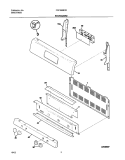 BACKGUARD Diagram and Parts List for FGF366BCB  Frigidaire Range