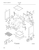 BODY Diagram and Parts List for FEF312BSE  Frigidaire Range