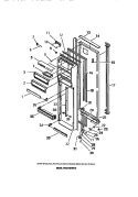 FOOD COMPARTMENT DOOR Diagram and Parts List for FPEM26VWDW0  Frigidaire Refrigerator