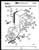 SYSTEM AND AUTOMATIC DEFROST PARTS Diagram and Parts List for ATC130WKD1  Uni Refrigerator