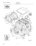 CABINET/TOP Diagram and Parts List for BKFW4271MT0  Frigidaire Washer