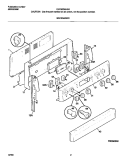 BACKGUARD Diagram and Parts List for FEF322WHSA  Frigidaire Range