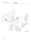 Part Location Diagram of 318414222 Frigidaire Electronic Control Board with Overlay - White