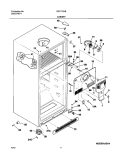 CABINET Diagram and Parts List for FRT17G4BQ1  Frigidaire Refrigerator