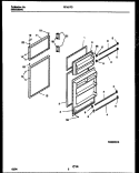 DOOR PARTS Diagram and Parts List for RT181TCW0  Frigidaire Refrigerator