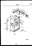 CABINET PARTS Diagram and Parts List for TPK160HN0T  Kelvinator Refrigerator