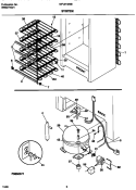 SYSTEM Diagram and Parts List for MFU21M3BW3  Frigidaire Freezer