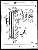 FREEZER DOOR PARTS Diagram and Parts List for GSIW36AH2  Frigidaire Refrigerator