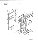 DOOR SECTION Diagram and Parts List for WRT19GRBW2  Frigidaire Refrigerator