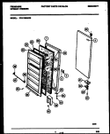 DOOR PARTS Diagram and Parts List for FFU17M2AW2  Frigidaire Freezer