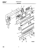 BACKGUARD Diagram and Parts List for 30-2759-00-10  Tappan Range