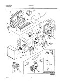 ICE MAKER Diagram and Parts List for FRS20ZSHB4  Frigidaire Refrigerator