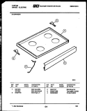 COOKTOP PARTS Diagram and Parts List for 31-2649-23-04  Tappan Range
