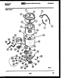 TUB DETAIL Diagram and Parts List for WLW0  Frigidaire Washer