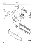 BACKGUARD Diagram and Parts List for FEFL88ACA  Frigidaire Range