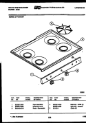 COOKTOP PARTS Diagram and Parts List for GF710HXD7  Frigidaire Range