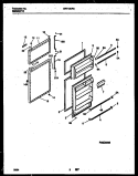 DOOR PARTS Diagram and Parts List for GRT13CRAW0  Gibson Refrigerator