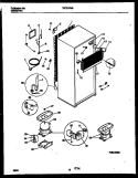 SYSTEM AND AUTOMATIC DEFROST PARTS Diagram and Parts List for TRT21PNBD0  Tappan Refrigerator