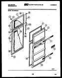 DOOR PARTS Diagram and Parts List for TSI206EN1F  Kelvinator Refrigerator