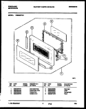 DOOR PARTS Diagram and Parts List for FMS062T1B1  Frigidaire Microwave