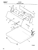 CONTROLS / TOP PANEL Diagram and Parts List for GDE336RES2  Gibson Dryer
