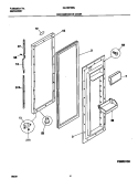 REFRIGERATOR DOOR Diagram and Parts List for GLRSF266JW1  Frigidaire Refrigerator