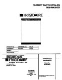 COVER Diagram and Parts List for FDB836GFT4  Frigidaire Dishwasher