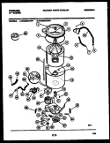 TUB DETAIL Diagram and Parts List for WA6500AWW1  Frigidaire Washer
