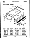 COOKTOP PARTS Diagram and Parts List for 77-4950-00-03  Tappan Range