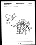 BURNER, IGNITER AND VALVE Diagram and Parts List for WDG216RBW0  Frigidaire Dryer