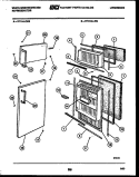 DOOR PARTS Diagram and Parts List for RT114LCD3  Frigidaire Refrigerator