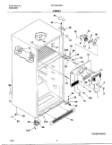 CABINET Diagram and Parts List for FRT18C4AW0  Frigidaire Refrigerator
