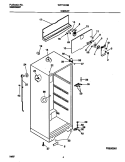 CABINET Diagram and Parts List for WRT13CGBD4  Frigidaire Refrigerator