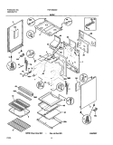 BODY Diagram and Parts List for FGFL66ASD  Frigidaire Range