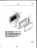 DOOR PARTS Diagram and Parts List for 56-9431-10-02  Tappan Microwave