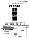 COVER Diagram and Parts List for TEO356BFW2  Tappan Range
