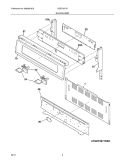 BACKGUARD Diagram and Parts List for CGEF3077KWE  Frigidaire Range