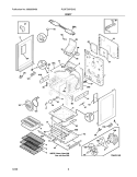 BODY Diagram and Parts List for PLGFZ397GCG  Frigidaire Range