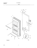 DOOR Diagram and Parts List for GFU14F3HW4  Gibson Freezer