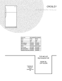 DOOR Diagram and Parts List for CRT18CDMW1  Crosley Refrigerator