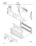 BACKGUARD Diagram and Parts List for TGF363AUA  Tappan Range