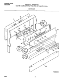 BACKGUARD Diagram and Parts List for FEF305PHDA  Frigidaire Range