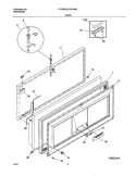 DOOR Diagram and Parts List for FFC09C4AW1  Frigidaire Freezer