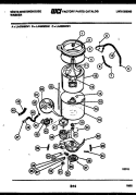 TUB DETAIL Diagram and Parts List for LA400MXD1  Frigidaire Washer